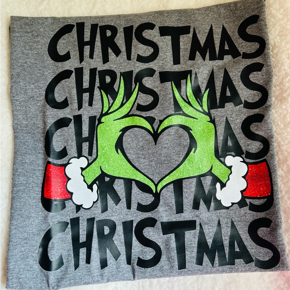 Gray Christmas Graphic Tee